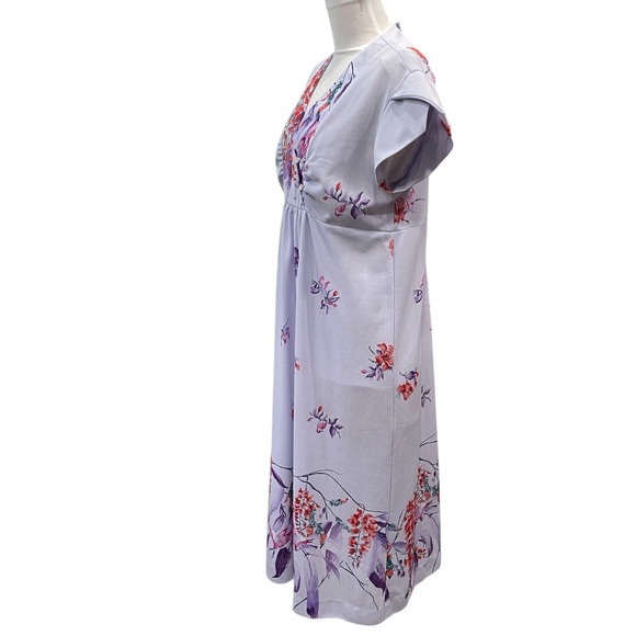 Tropicana Originals Maxi Dress Hawaiian Muumuu Floral Birds Vintage Luau 70s - Picture 6 of 15